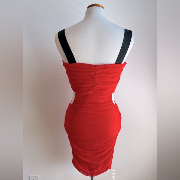 ASOS Mesh Dress with Cut Out Side - Picture 4 of 5